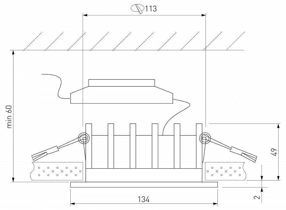 Встраиваемый светильник Elektrostandard Combi a069009