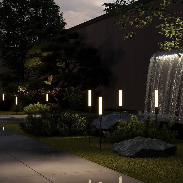 Наземный низкий светильник Elektrostandard Invi a069445