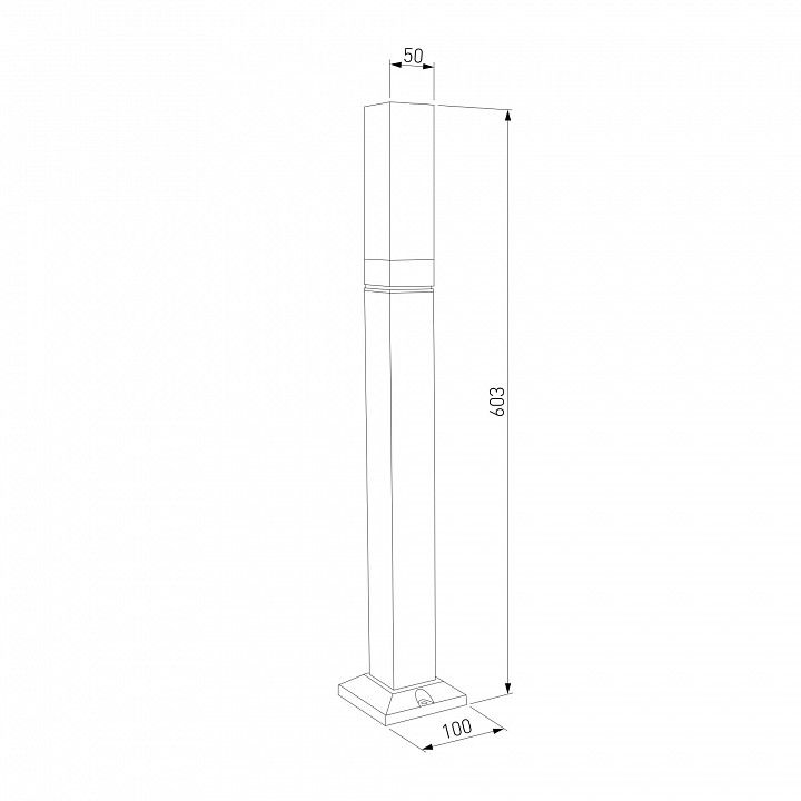 Наземный низкий светильник Elektrostandard  1537 TECHNO LED