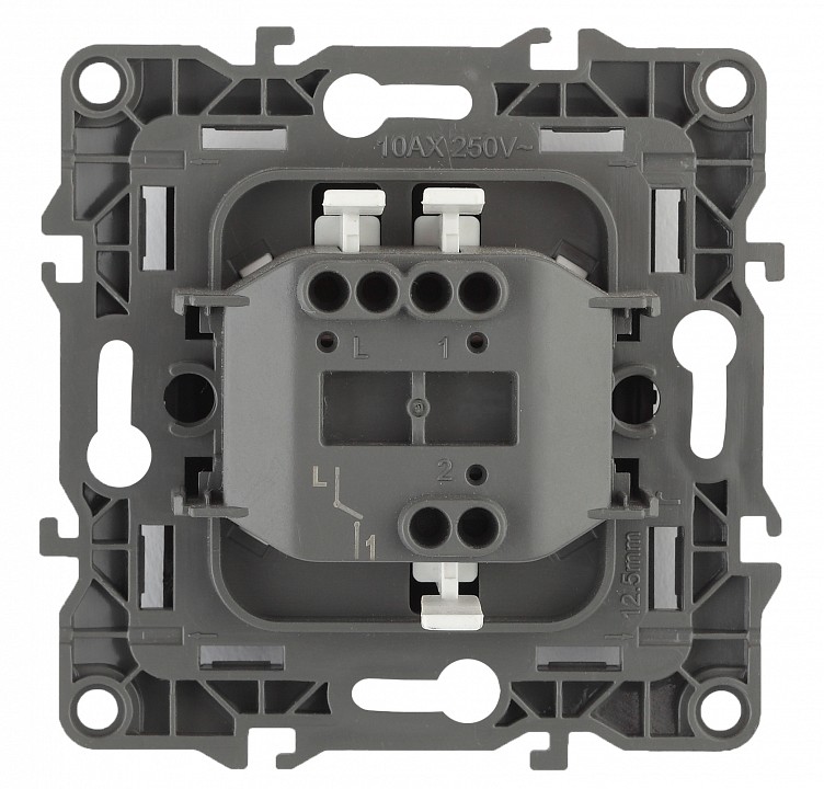 Выключатель одноклавишный без рамки Эра Эра 12 12-1001-02