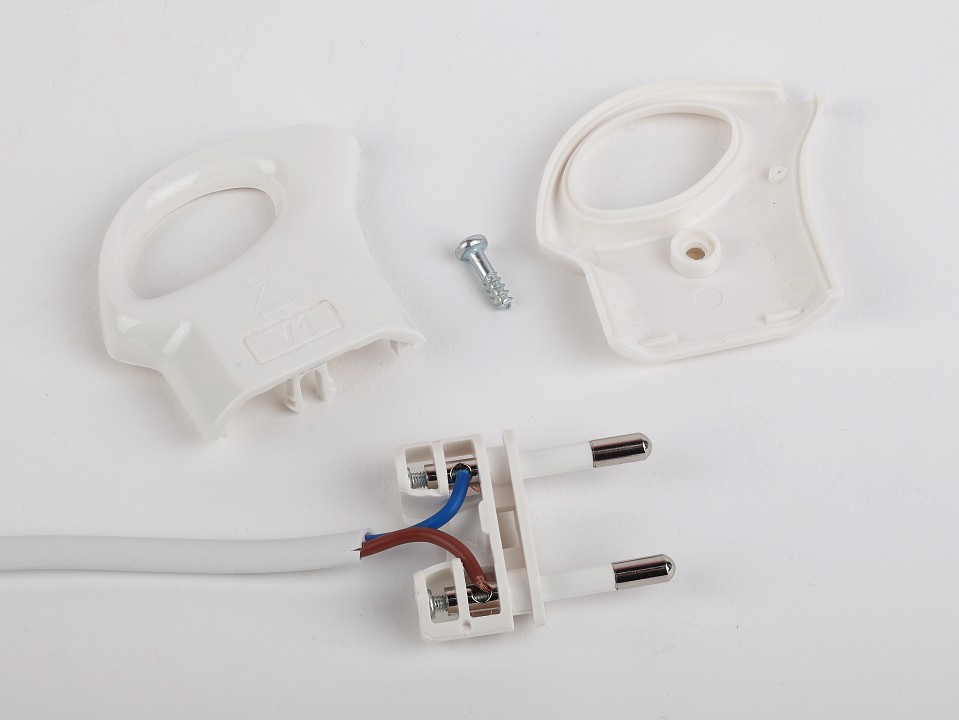 Вилка прямая без заземления Эра  V1