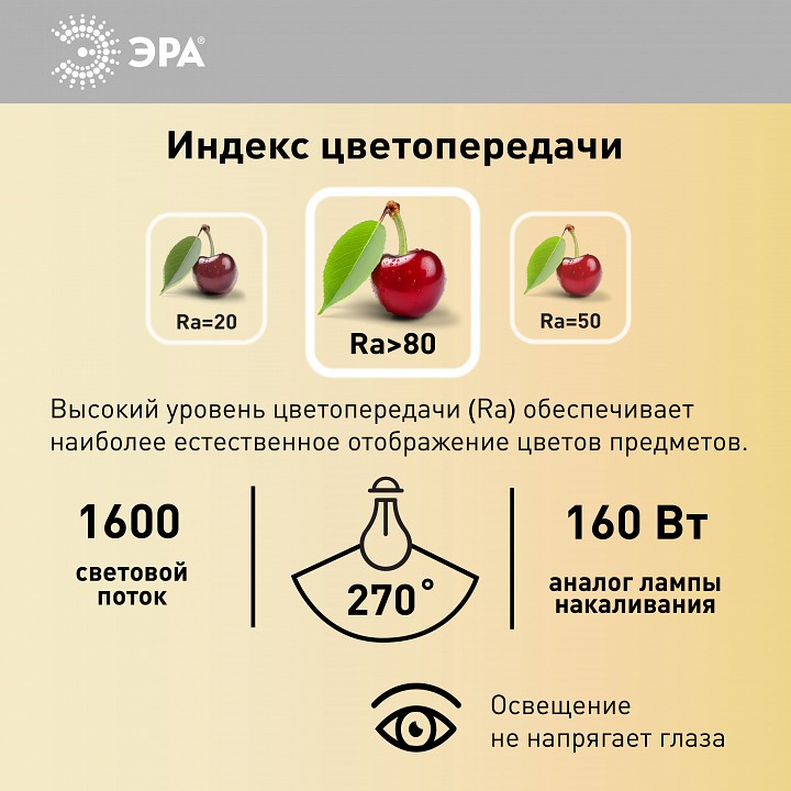 Лампа светодиодная Эра  LED POWER T80-20W-4000-E27