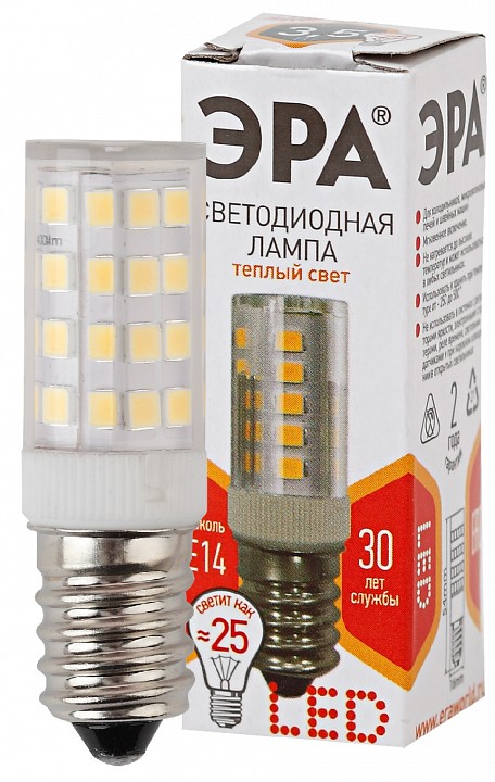 Лампа светодиодная Эра Стандарт LED T25-3,5W-CORN-827-E14