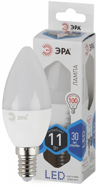 Лампа светодиодная Эра Стандарт LED B35-11W-840-E14