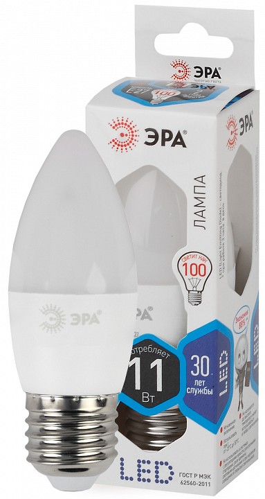 Лампа светодиодная Эра Стандарт LED B35-11W-840-E27