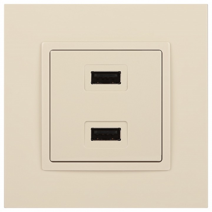 Розетка 2хUSB type A без рамки Эра Эра Elegance 14-4110-02