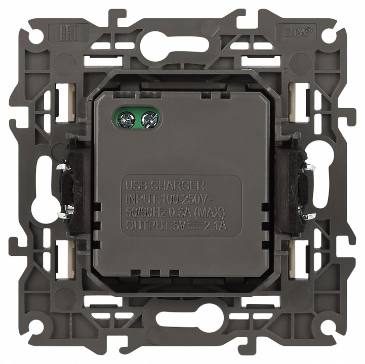 Розетка 2хUSB type A без рамки Эра Эра Elegance 14-4110-02
