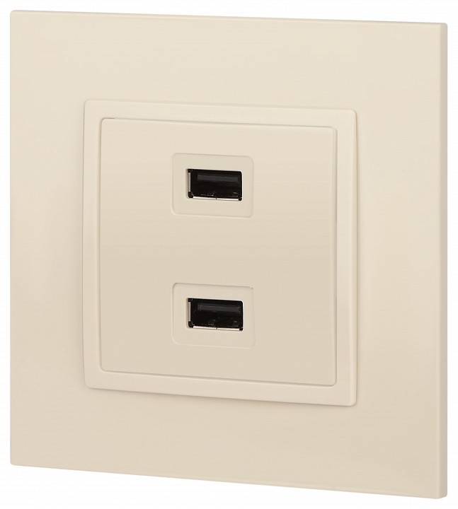 Розетка 2хUSB type A без рамки Эра Эра Elegance 14-4110-02