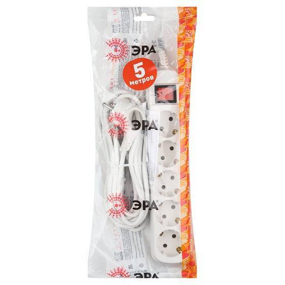 Удлинитель с выключателем Эра UX-5es Б0035758