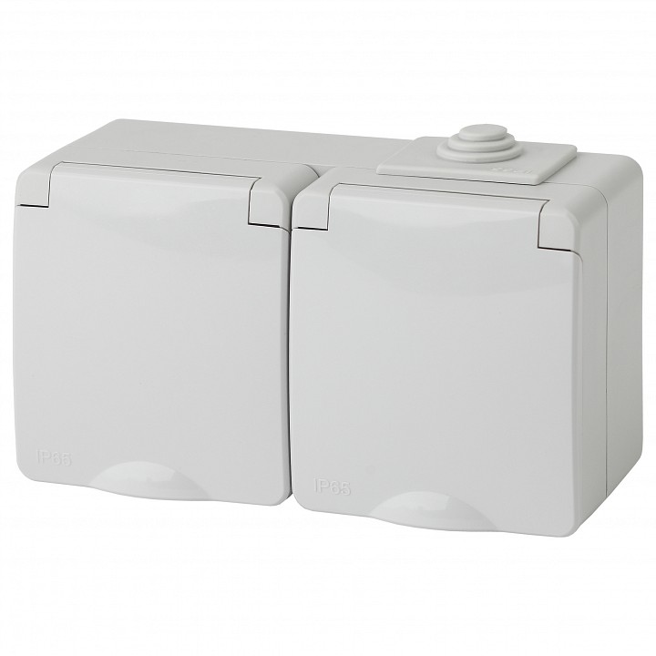 Розетка с заземлением и со шторкой, с крышкой Эра Эра Эксперт 11-2604-03