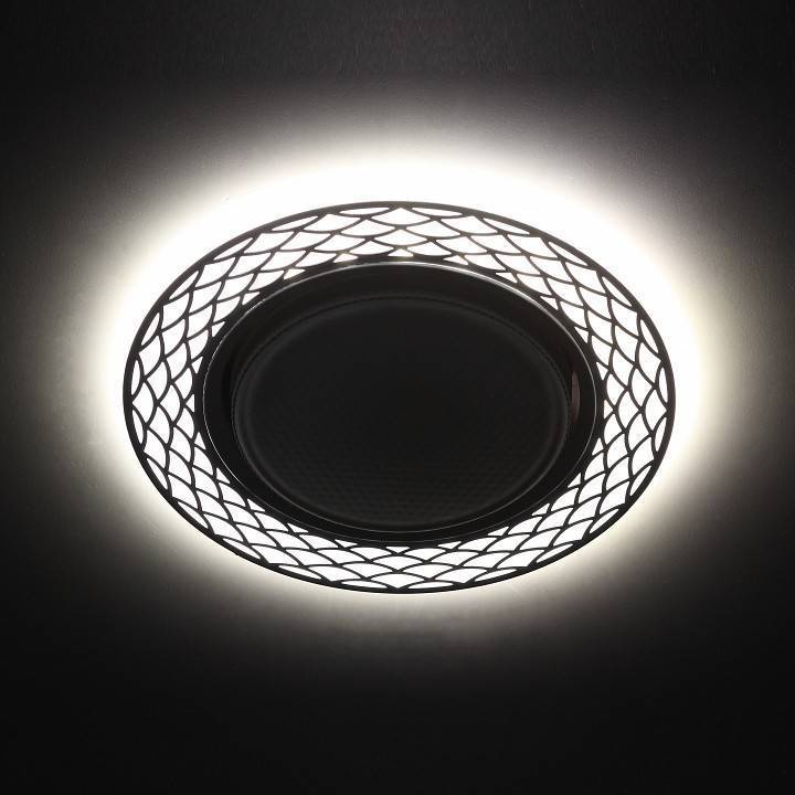 Встраиваемый светильник ЭРА DK LD37 WH/BK