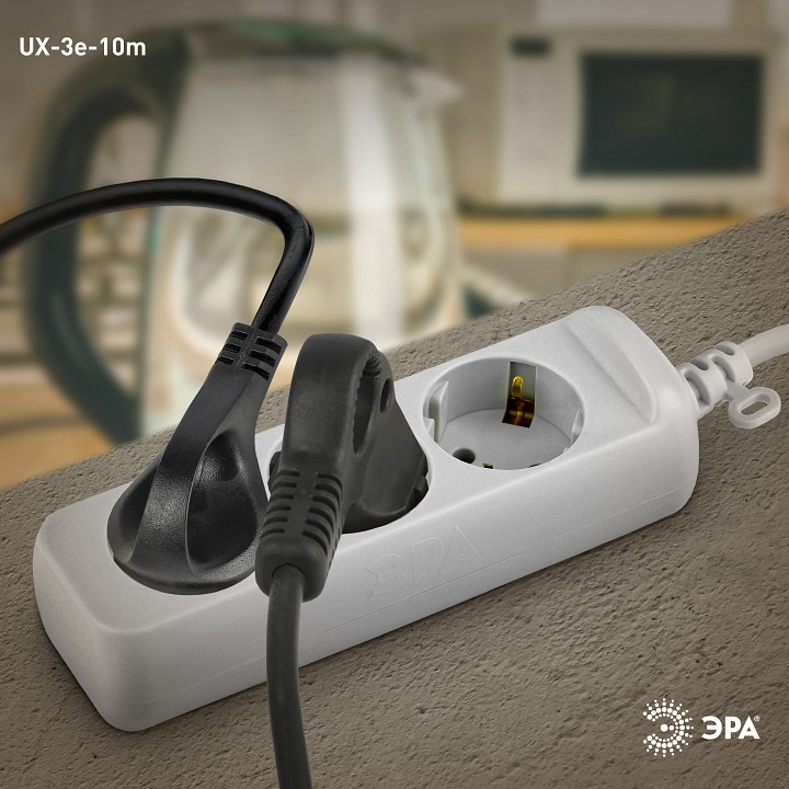 Удлинитель Эра  UX-3e-10m