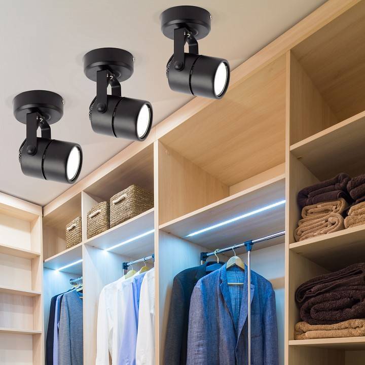 Светильник на штанге ЭРА OL4 GU10 BK Б0044268