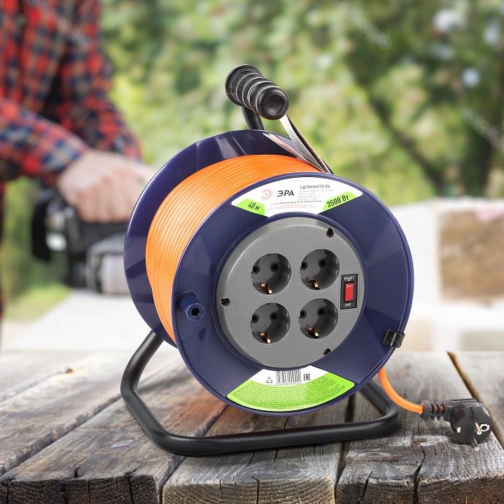 Удлинитель Эра  RPx-4es-3x1.5-40m