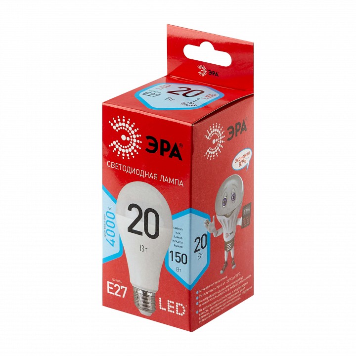 Лампа светодиодная Эра  LED A65-20W-840-E27 R