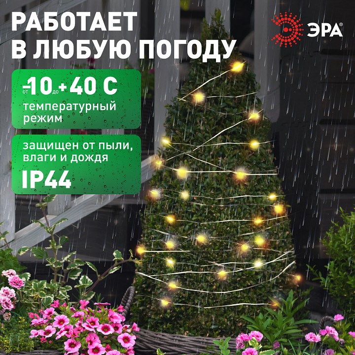 Гирлянда на солнечных батареях Эра  ERASF22-18