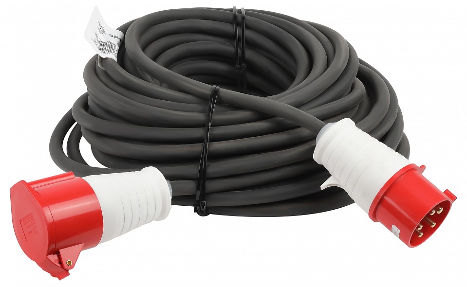 Удлинитель силовой ЭРА IND380-U-1e-5x4-50m-IP44 1 розетка 50 м 5х4 мм² IP44 IND380-U-1e-5x4-50m-IP44