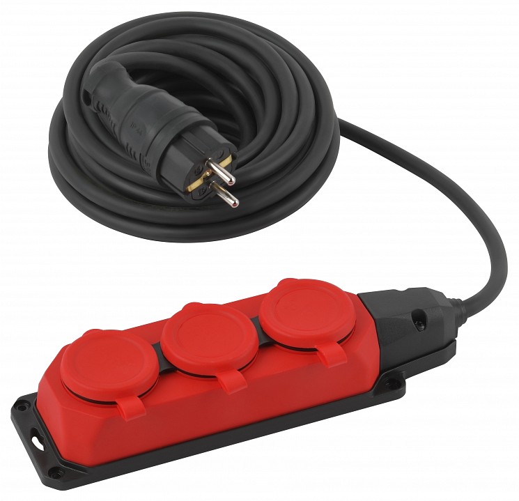 Удлинитель ЭРА UK-3e-3x1,5-5m-IP44(KG) 3 розетки 5 м IP44 UK-3e-3x1,5-5m-IP44(KG)