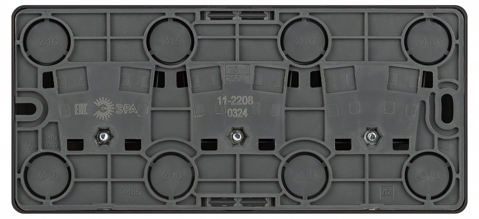 Розетка тройная с заземлением и со шторками Эра Эра Эксперт 11-2208-05