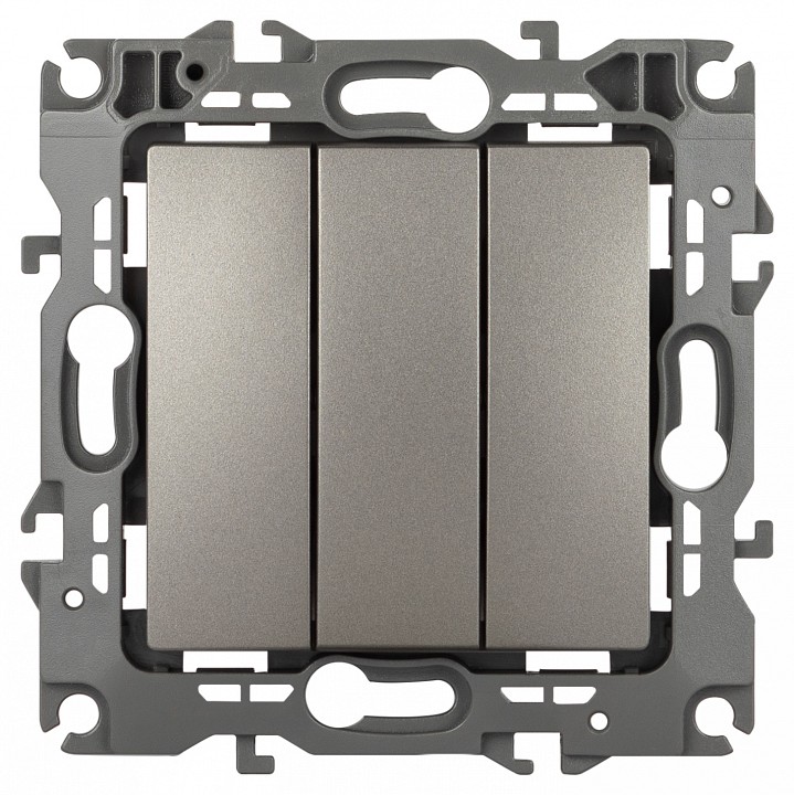 Выключатель трехклавишный без рамки Эра Эра 12 12-1107-16