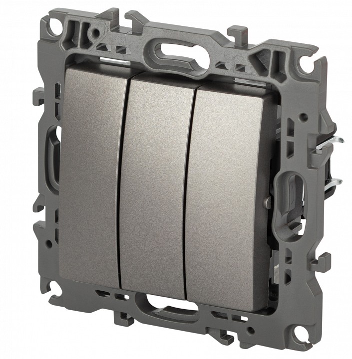 Выключатель трехклавишный без рамки Эра Эра 12 12-1107-16