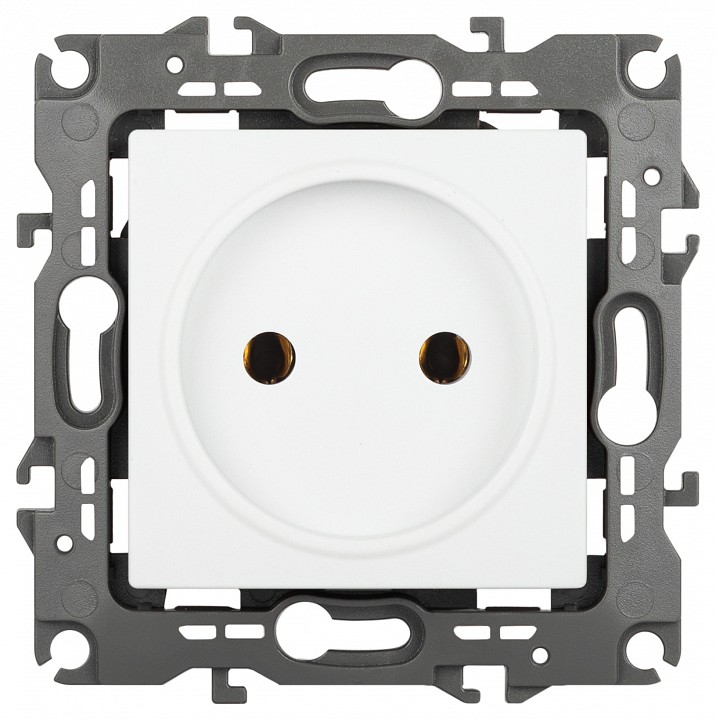 Розетка без заземления, без рамки Эра Эра 12 12-2105-01М