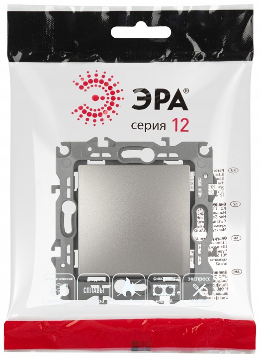 Переключатель перекрестный одноклавишный без рамки Эра Эра 12 12-1108-16