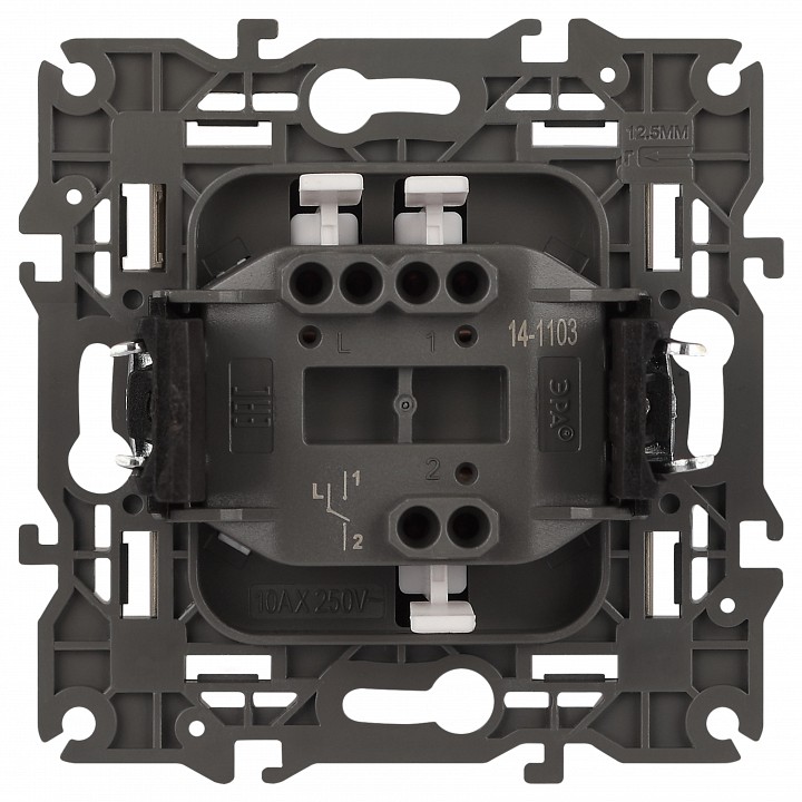 Переключатель одноклавишный без рамки Эра Эра Elegance 14-1103-16