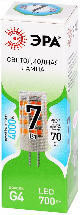 Лампа светодиодная Эра Green Line LED G4-JC-7W-840-12V GL