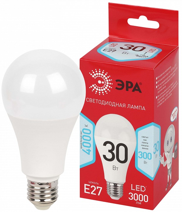 Лампа светодиодная Эра  LED A70-30W-840-E27 R