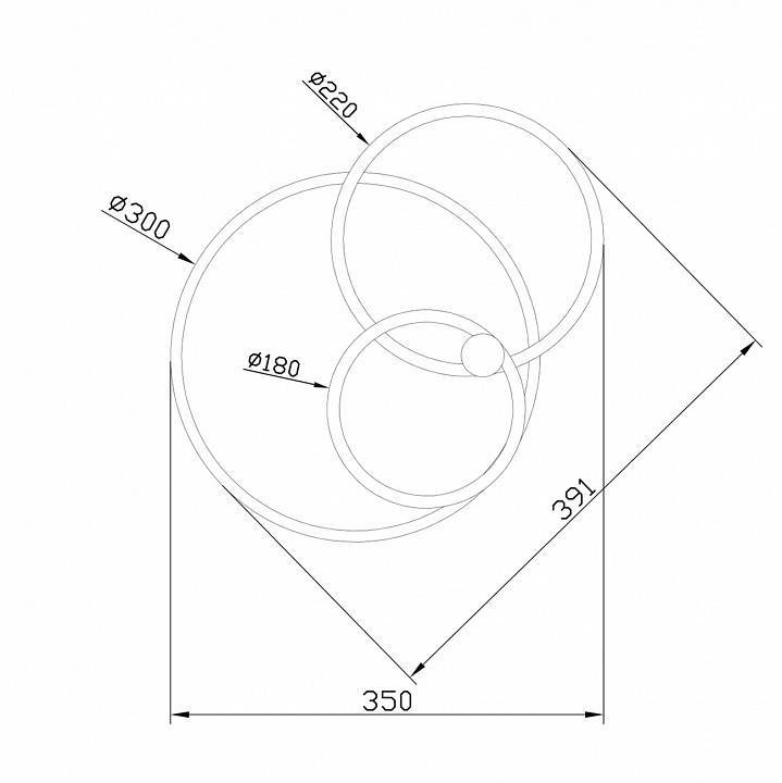 Светильник на штанге Escada Contour 10213/2LED BL White