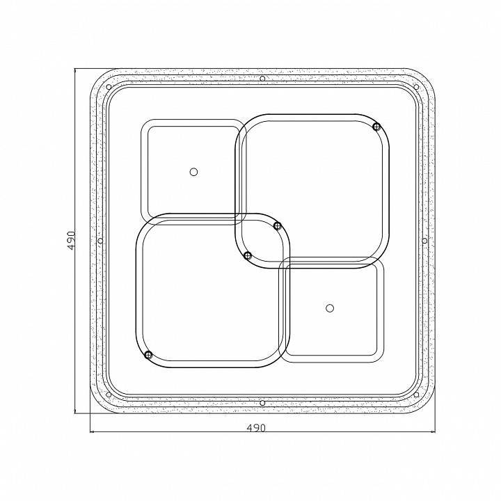 Накладной светильник Escada Module 10235/4LED Square 10235/4LED SQUARE