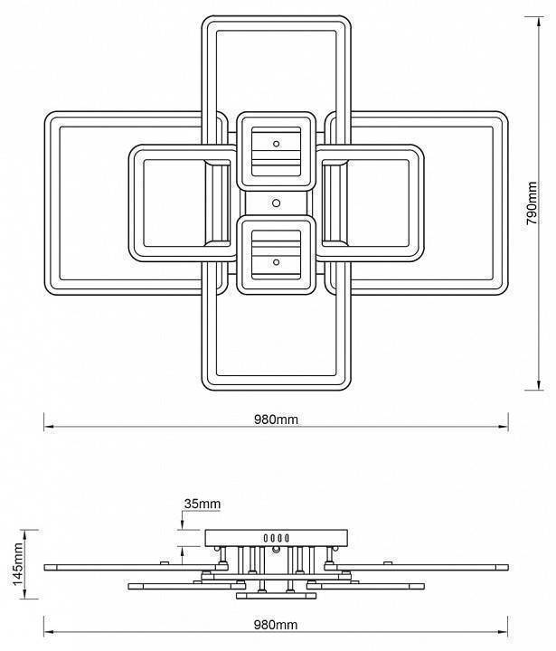 Потолочная люстра Escada Plain 10286/8LED