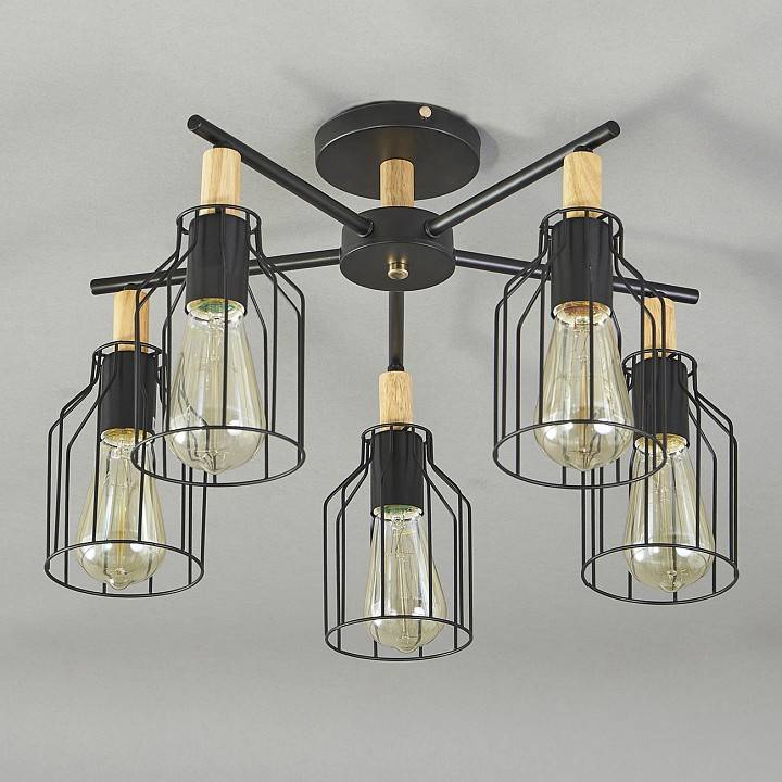 Люстра на штанге Escada Texas 469/5PL Black