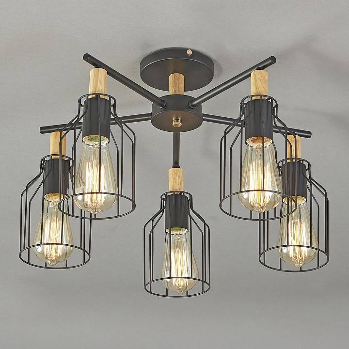 Люстра на штанге Escada Texas 469/5PL Black