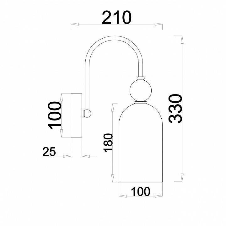 Бра Escada Ode 686/1A медный 686/1A