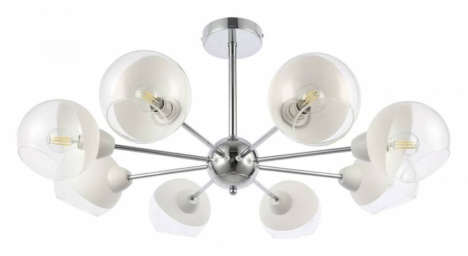 Люстра на штанге EVOLUCE Giorte 8 ламп SLE102702-08