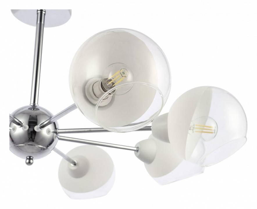 Люстра на штанге EVOLUCE Giorte 8 ламп SLE102702-08