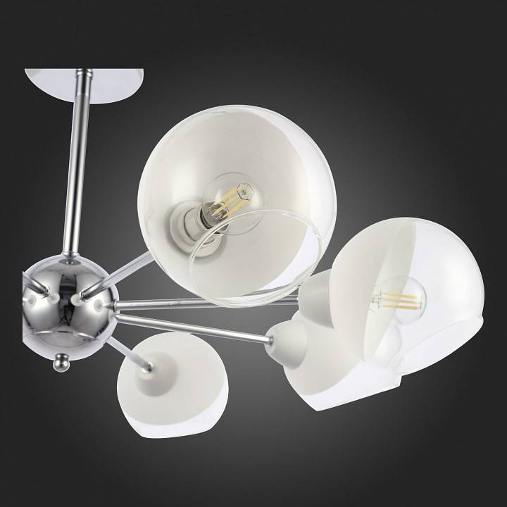 Люстра на штанге EVOLUCE Giorte 8 ламп SLE102702-08