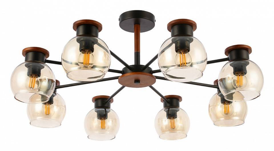 Люстра на штанге EVOLUCE Rasco 8 ламп E27 SLE108102-08