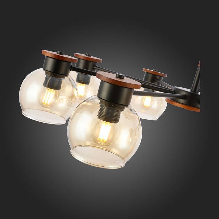 Люстра на штанге EVOLUCE Rasco 8 ламп E27 SLE108102-08