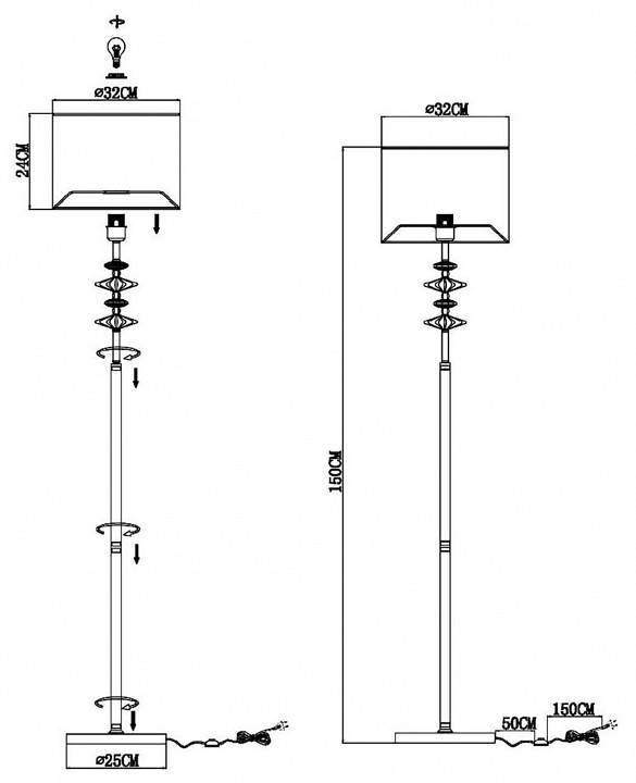 Торшер Evoluce Attic SLE1117-205-01