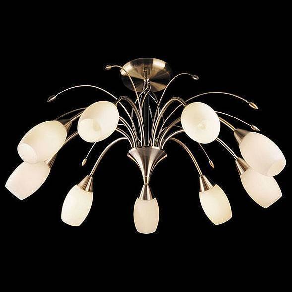 Люстра на штанге Eurosvet Ginevra античная бронза 22080/9