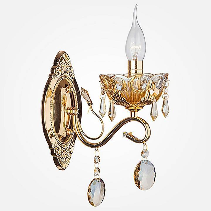 Бра Eurosvet Теодора золото тонированный хрусталь Strotskis 10037/1