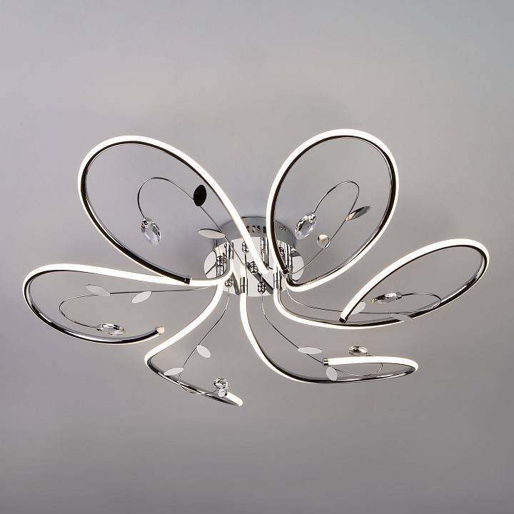 Потолочная люстра Eurosvet Venzel хром 90 Вт 90082/6