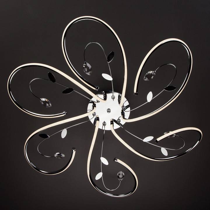 Потолочная люстра Eurosvet Venzel хром 90 Вт 90082/6