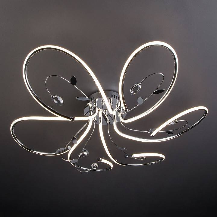 Потолочная люстра Eurosvet Venzel хром 90 Вт 90082/6