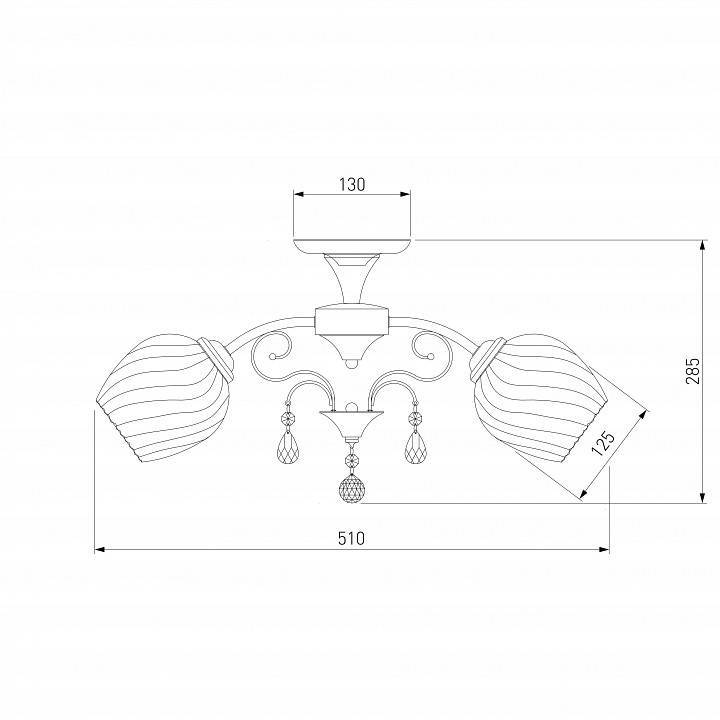 Люстра на штанге Eurosvet Gina 30120/3 золото