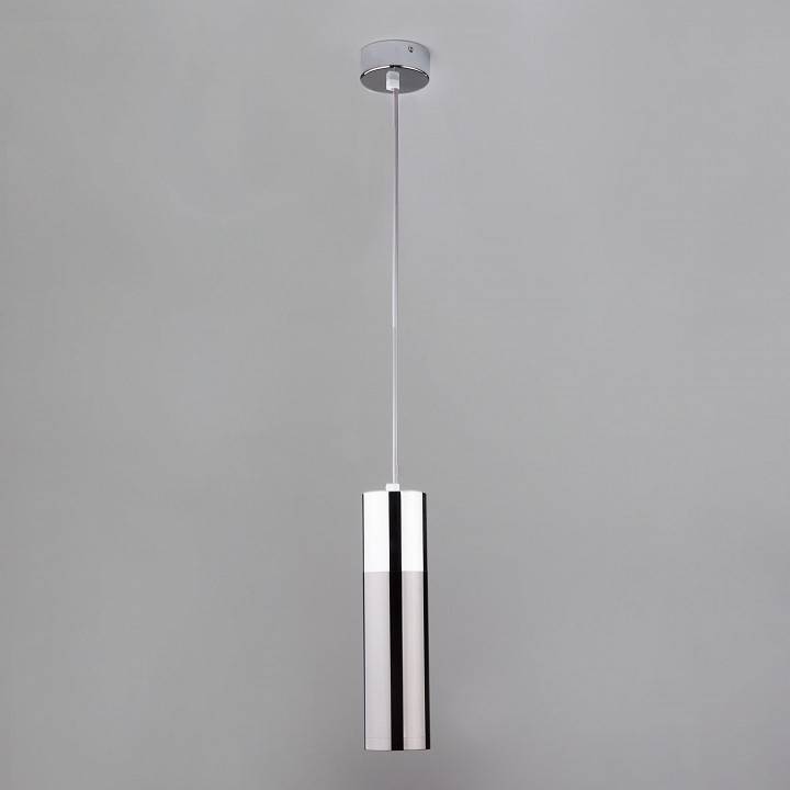 Подвесной светильник Eurosvet Double Topper 50135/1 LED хром/черный жемчуг 12W