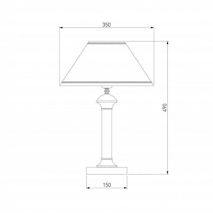 Настольная лампа декоративная Eurosvet Lorenzo 60019/1 венге